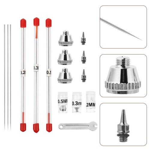 Set 10pcs airbrush - set/10pcs, nadel