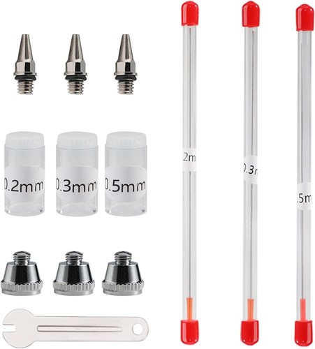 Airbrush set messing 0 5mm - airbrush,