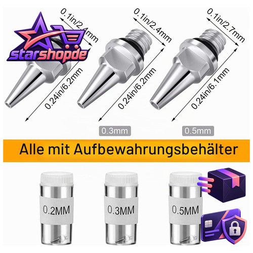 Airbrush nadeldüse 5 mm - airbrush-nadeldüse,