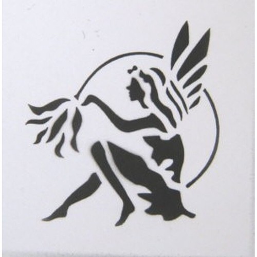 Frau airbrush schablone s021 - airbrush-schablone,